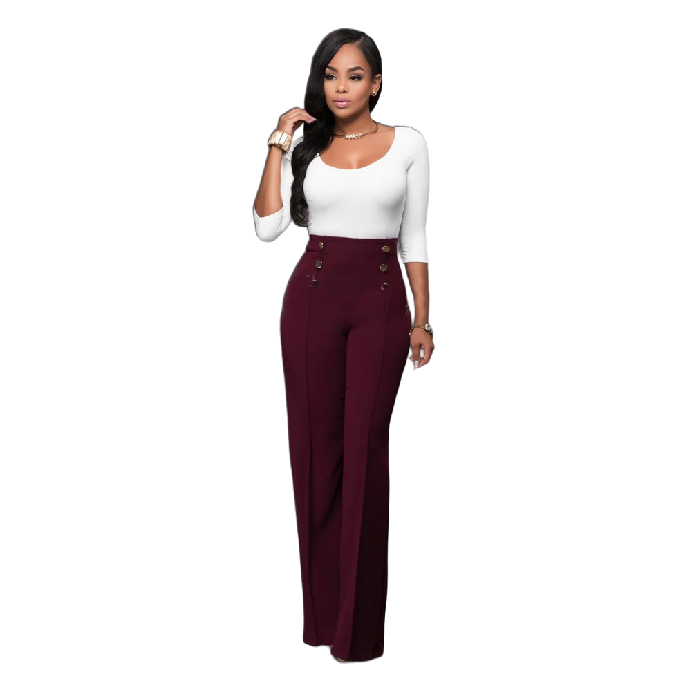 Hensley NW TR-09 straight-leg trouser, wine, on white
